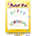 colorful &quot;Happy birthday&quot; pick candles in blister card